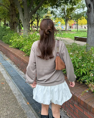 Open-collar double-button knit