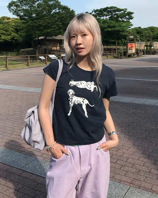 Dalmatian Half T-shirt