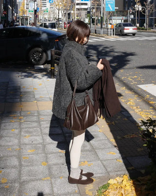 Half-neck boa jacket