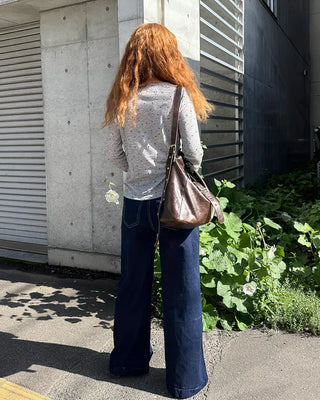 X Wide Side Seam Rigid Denim Pants