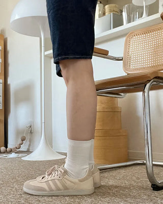 Warm-colored simple socks