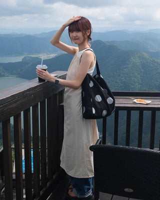 Big canvas shoulder bag