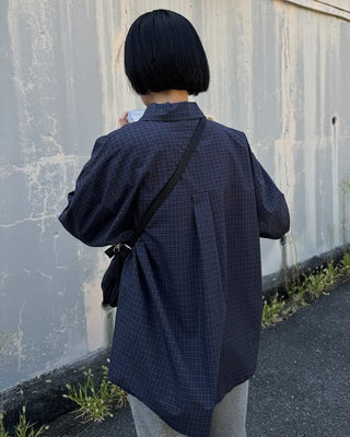 Checked long-sleeved shirt