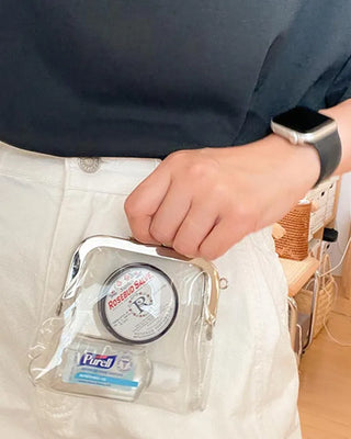 mini mini clear pouch