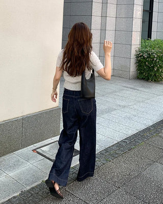 Basic wide-leg denim