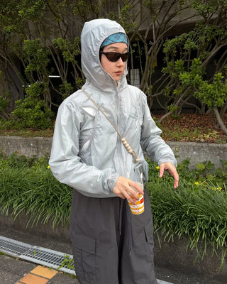 Glossy Windbreaker Jacket