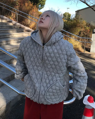 Quilted Hooded Blouson
