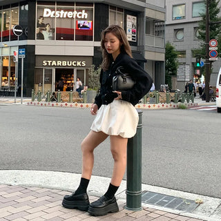 Two-pocket cropped jacket
