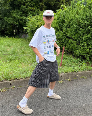 Checked cargo Bermuda shorts