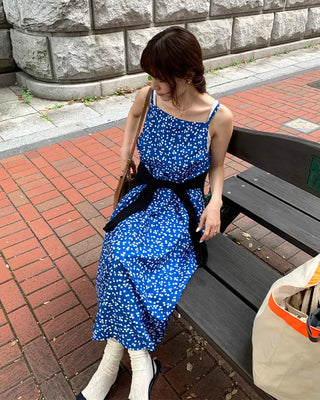 Flower Sleeveless Long Dress