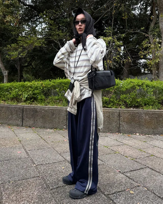 Soft border long-sleeved T-shirt