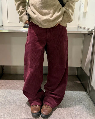 Corduroy wide-leg pants