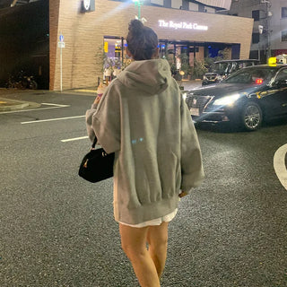 Side-slit hooded parka