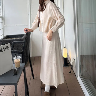 Basic dress and shirt set