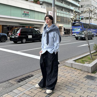 (Unisex) Oversized Cotton Shirt