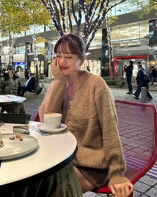 Oversized Fur Cardigan