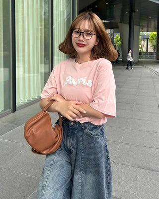 Lettering Short-Sleeved T-Shirt