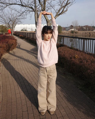 Wide cotton pants