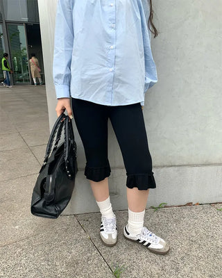 Frill Capri Pants