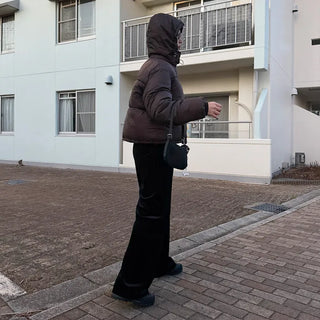 Hooded padded jacket