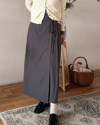Ribbon wrap skirt
