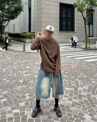 Vintage Wash Bermuda Denim