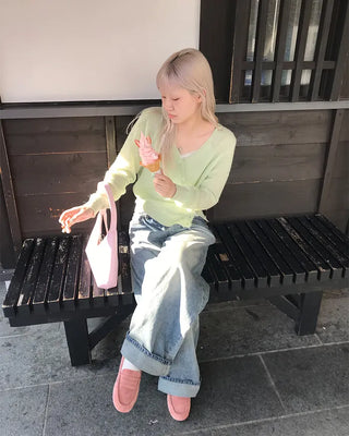 See-through cardigan