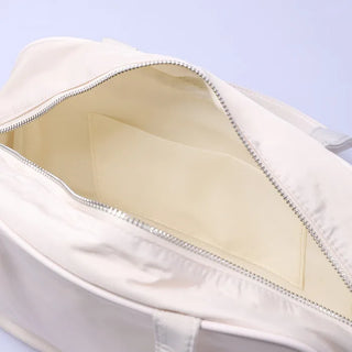 Two-pocket buckle shoulder bag