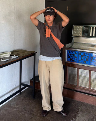 Loose Fit Round Cotton Pants