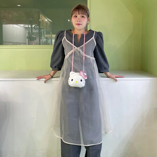 See-through layered dress