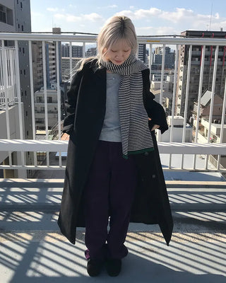 Egg Border Knit Scarf