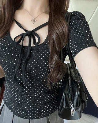 Tie Dot Half Sleeve T-Shirt