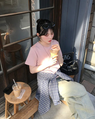Oversized check shirt