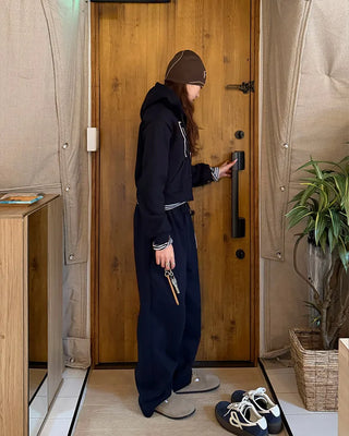 Number patch sweatpants