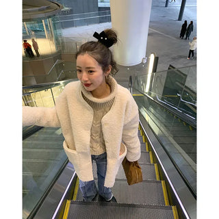 Cable Cropped Turtleneck Knit