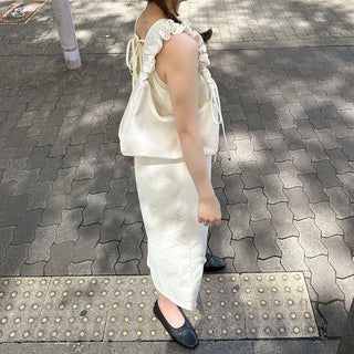 Shirring Ribbon Tote Bag