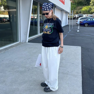 Unisex Wide-Leg Cotton Pants