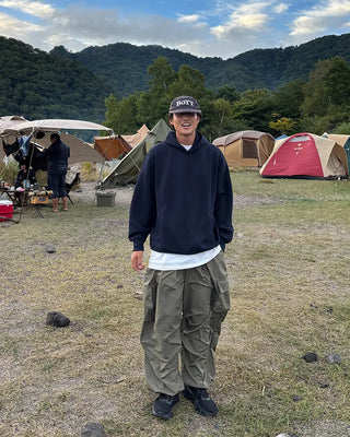 Side-tuck cargo pants