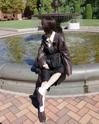 Square mule loafers
