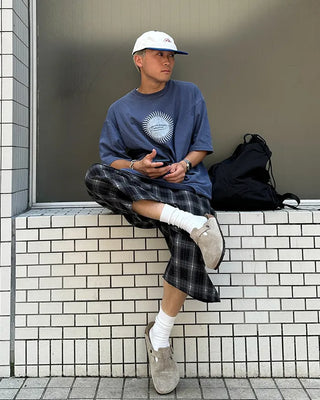 Checked Bermuda shorts
