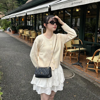 Flared shirred mini skirt