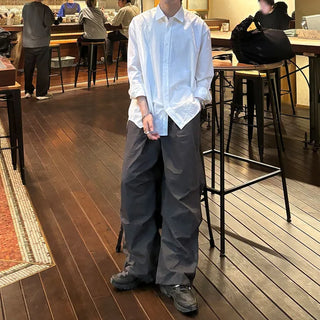 Oversized cotton shirt