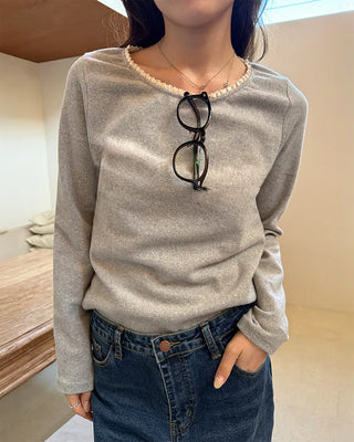 Lace Long Sleeve T-Shirt