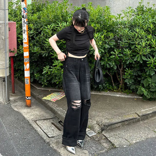 Waist Shirring T-shirt