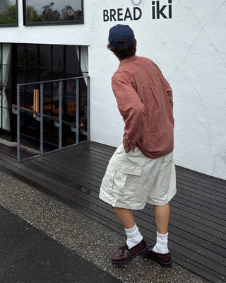 Cargo string Bermuda shorts