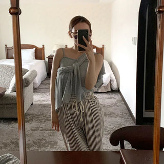 Cardigan & Sleeveless Set