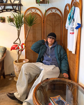 String waist sweatpants