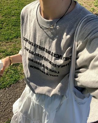 Lettering Oversized T-Shirt