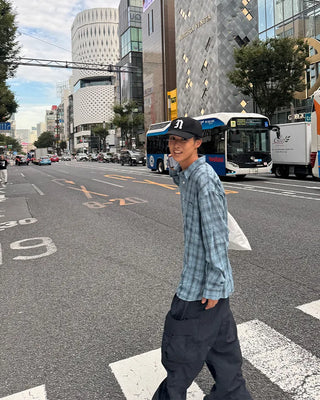 Oversized check shirt
