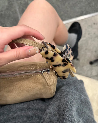 Leopard Half Circle Hair Clip